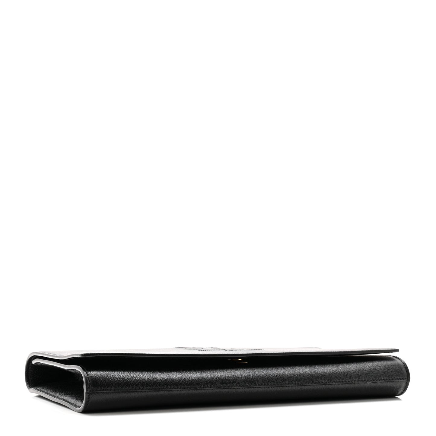 Calfskin Monogram Large Belle De Jour Clutch Black