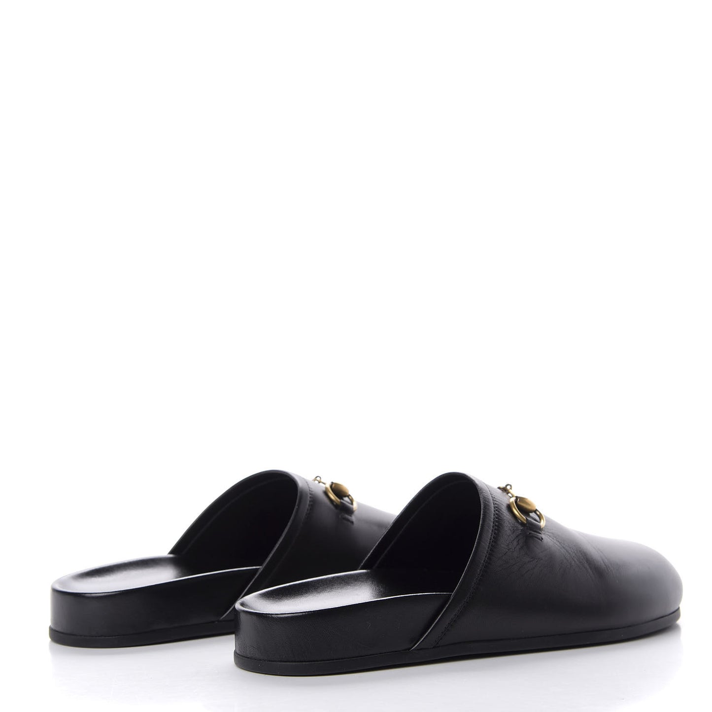 Malaga Kid Womens Horsebit River Slippers 35 Black