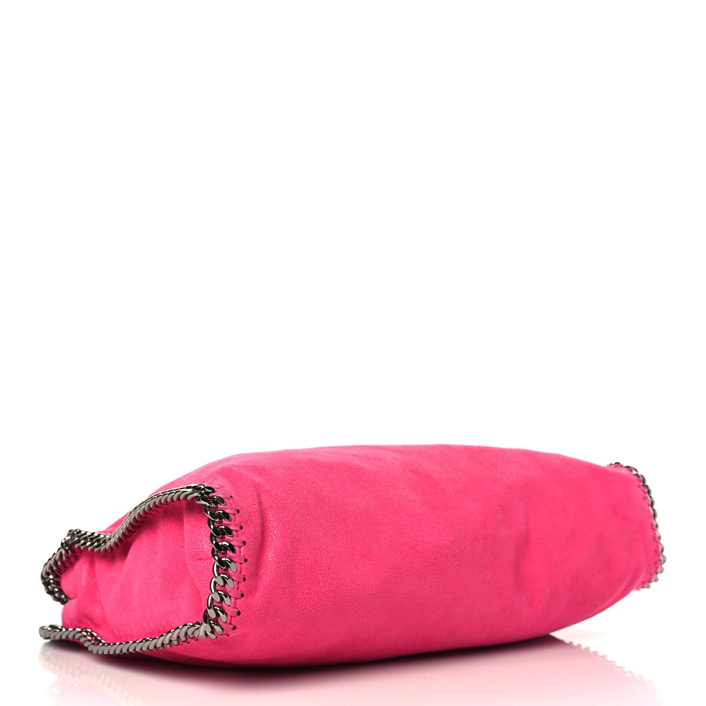 Shaggy Deer Falabella Fold Over Tote Hot Pink