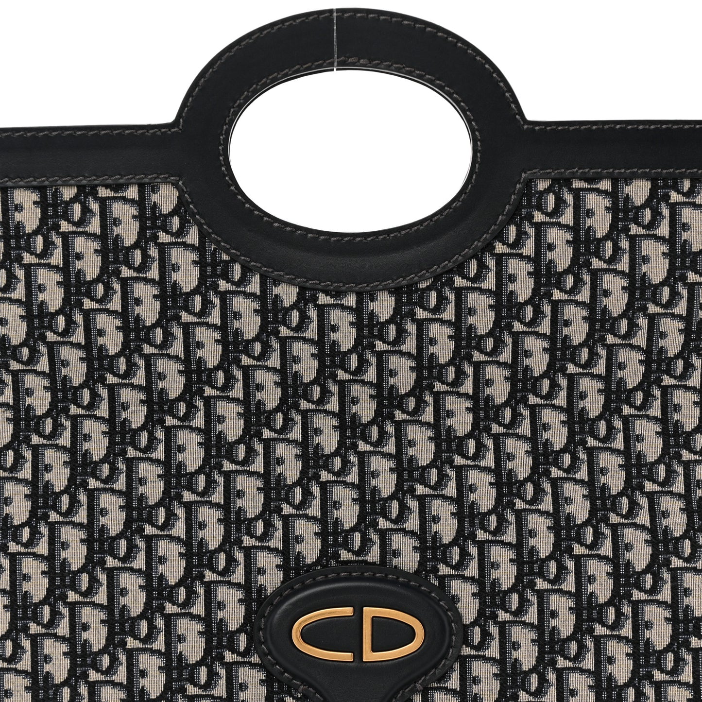 Oblique Fold Over Clutch Blue