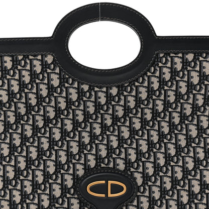 Christian Dior Oblique Fold Over Clutch Blue 8 of 11