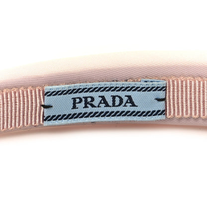 Prada Re-Nylon Triangle Logo Headband Deserto 5 of 5