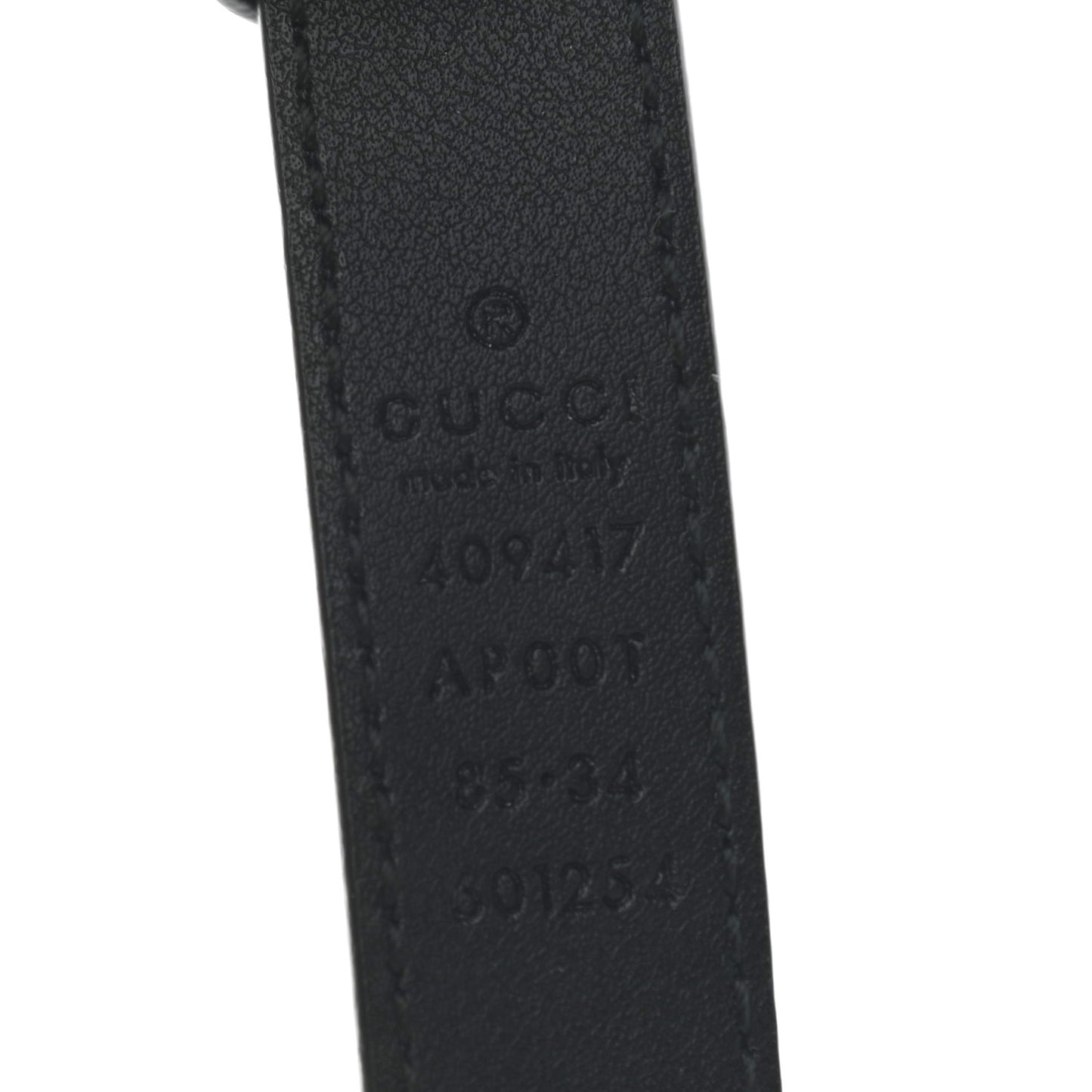 Calfskin Double G 20mm Belt 85 34 Black
