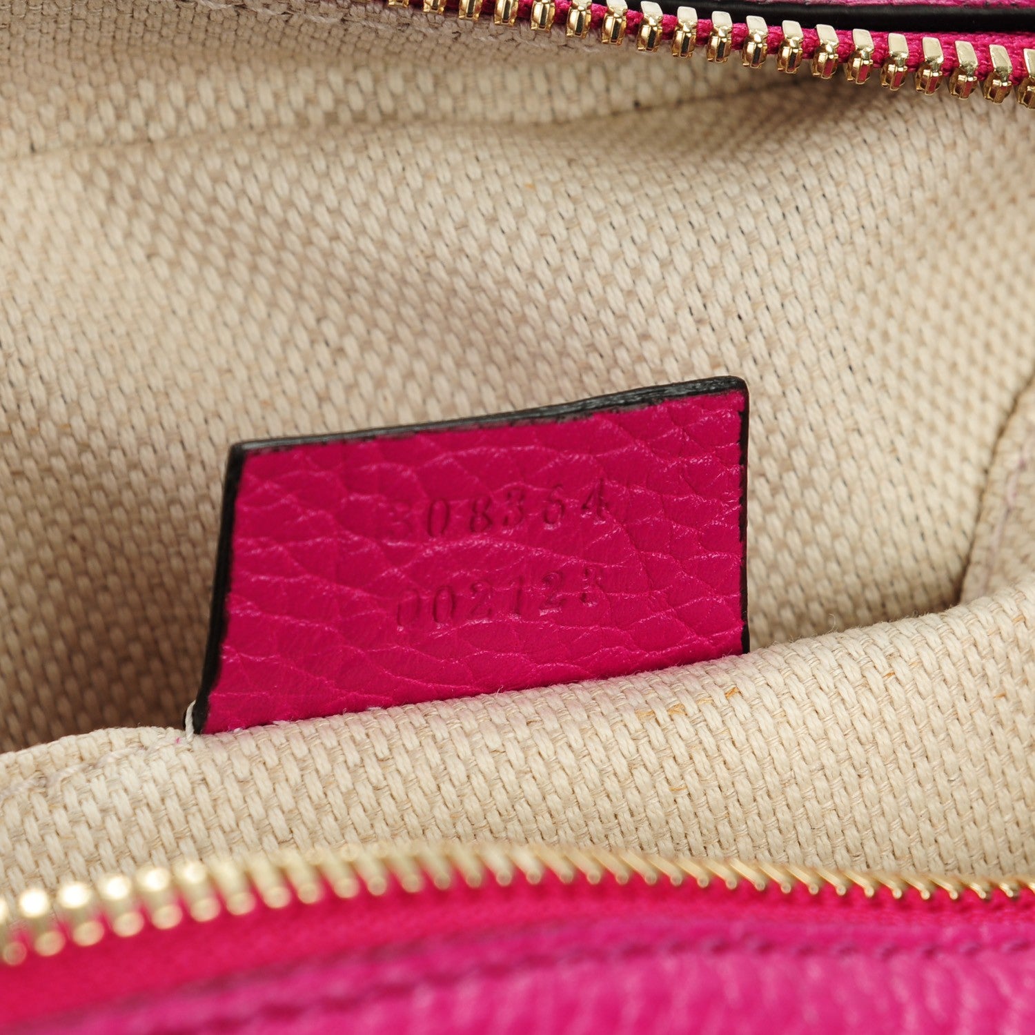 Gucci Cellarius Calfskin Small Soho Disco Bag Bright Bouganville 7 of 7