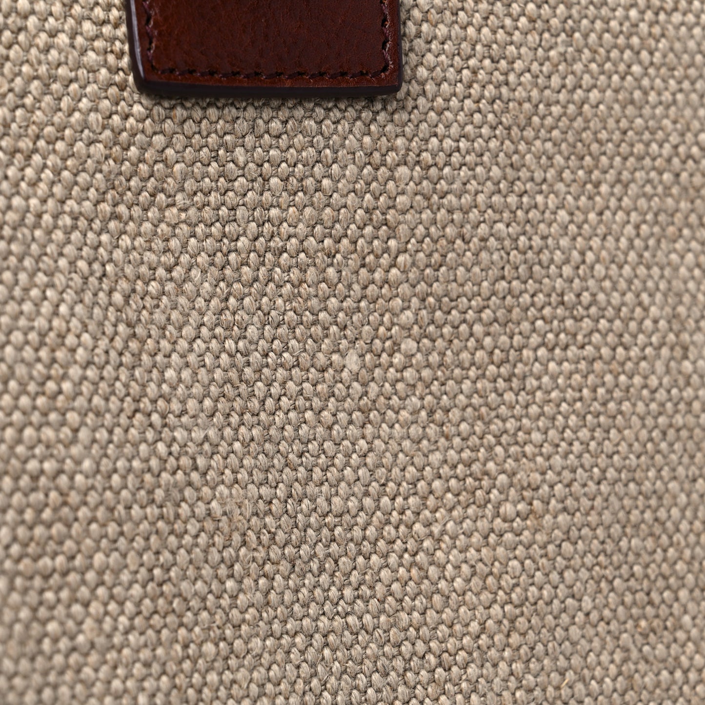 Linen Calfskin Rive Gauche Tote Natural