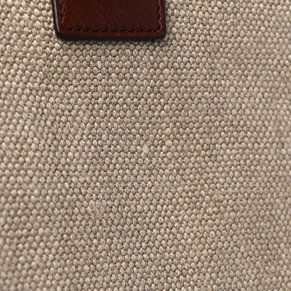 Saint Laurent Linen Calfskin Rive Gauche Tote Natural 13 of 14