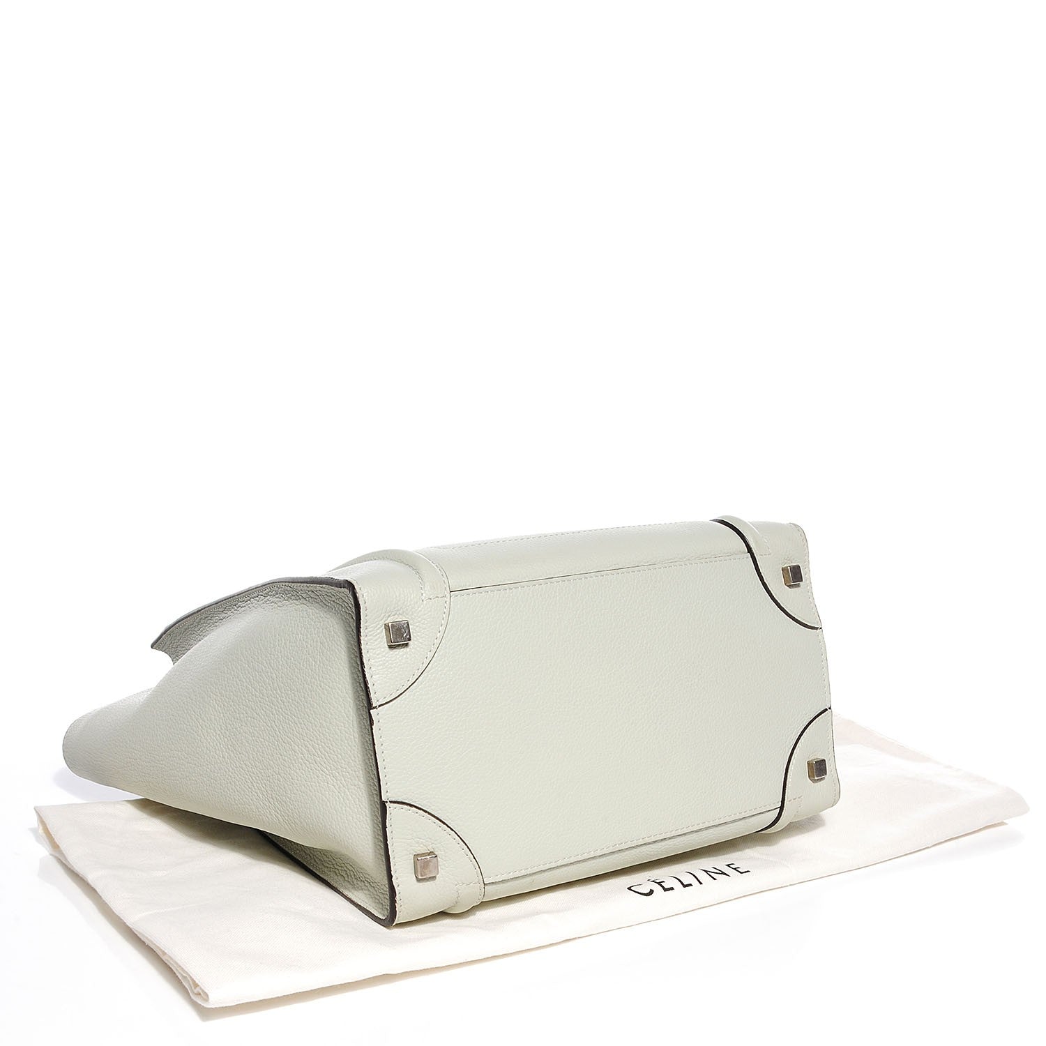 Celine Drummed Calfskin Mini Luggage Lune 4 of 8