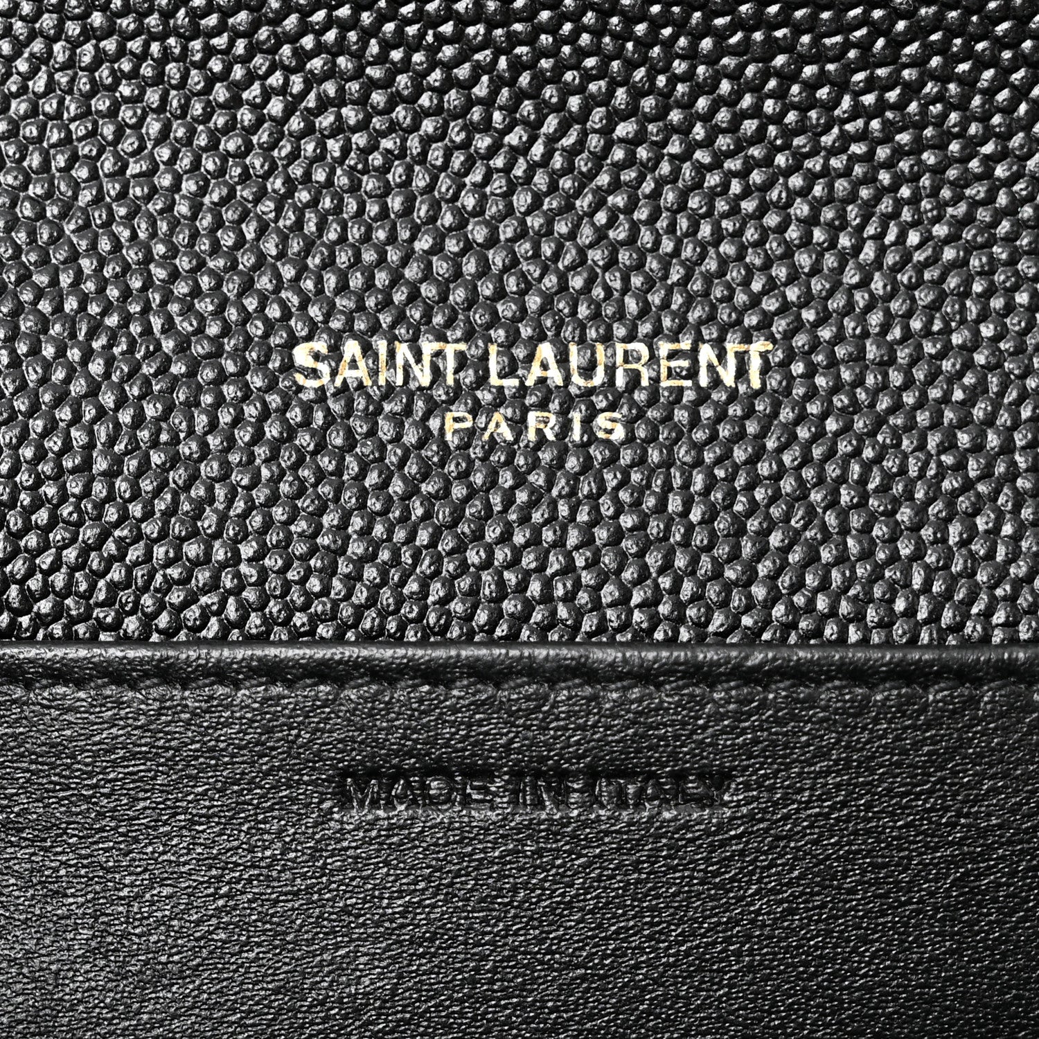 Saint Laurent Grain de Poudre Uptown Chain Wallet Black 5 of 9