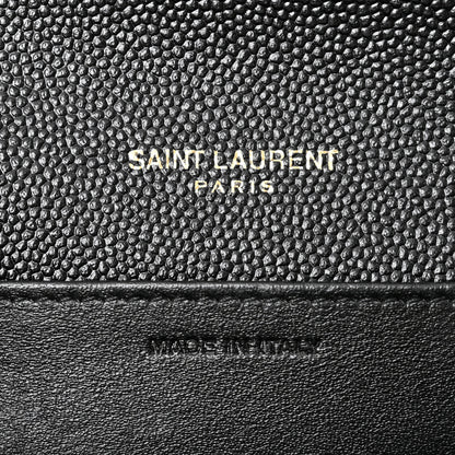 Saint Laurent Grain de Poudre Uptown Chain Wallet Black 5 of 9