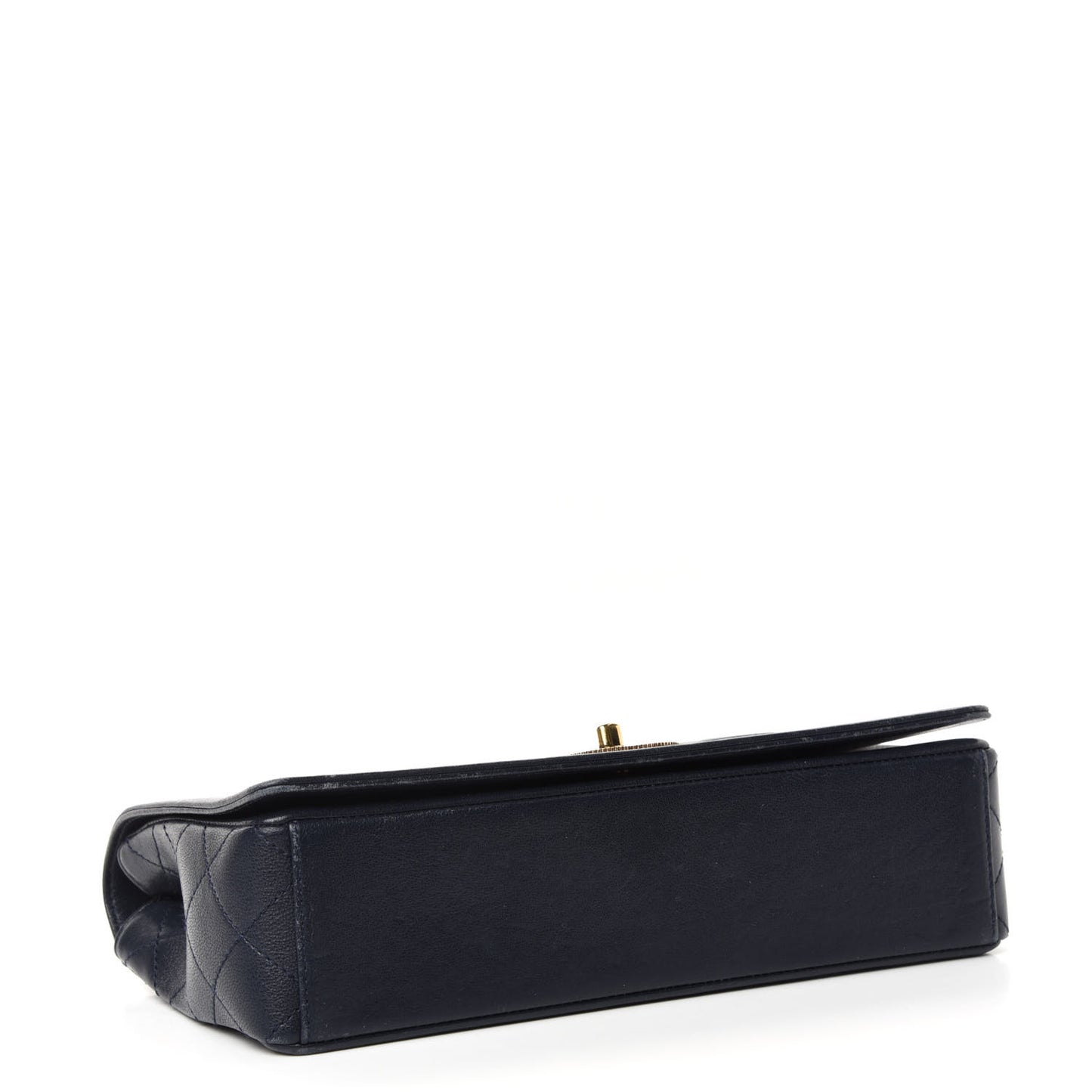 Sheepskin Quilted Vintage Mademoiselle Flap Navy
