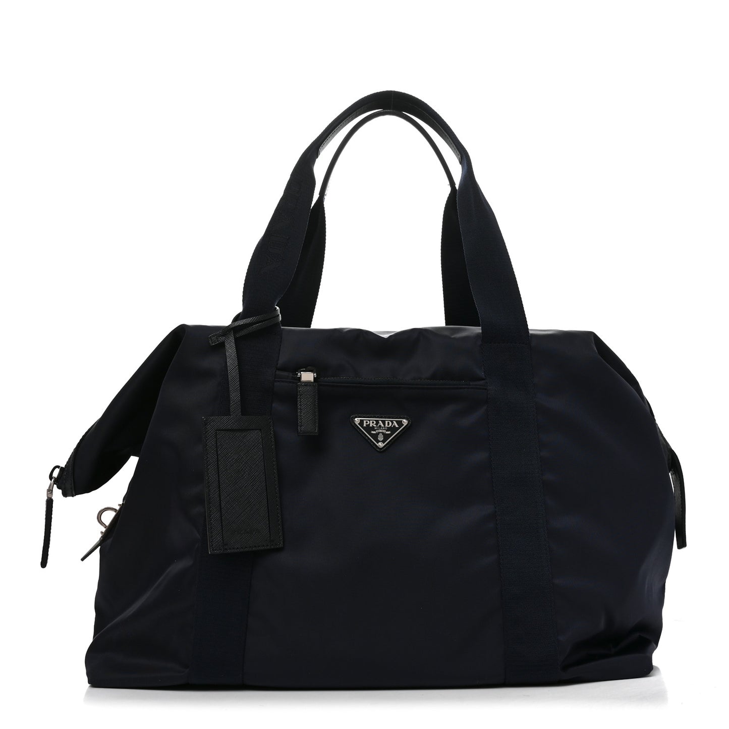 Re-Nylon Saffiano Duffle Bag Navy