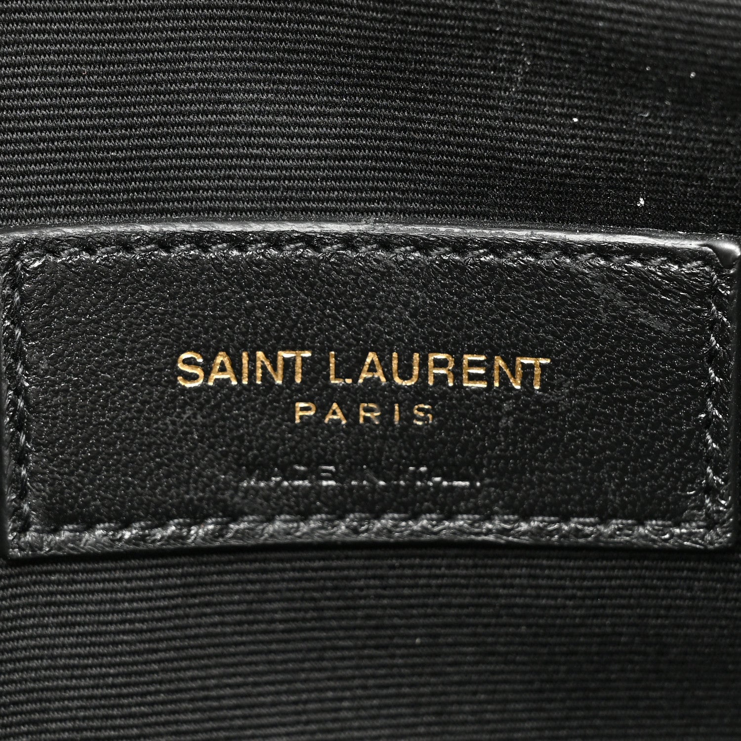 Saint Laurent Grain De Poudre Uptown Pouch Dark Beige 6 of 9
