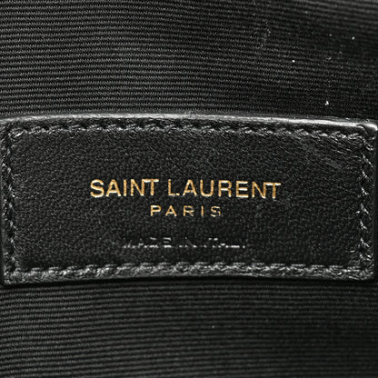 Saint Laurent Grain De Poudre Uptown Pouch Dark Beige 6 of 9