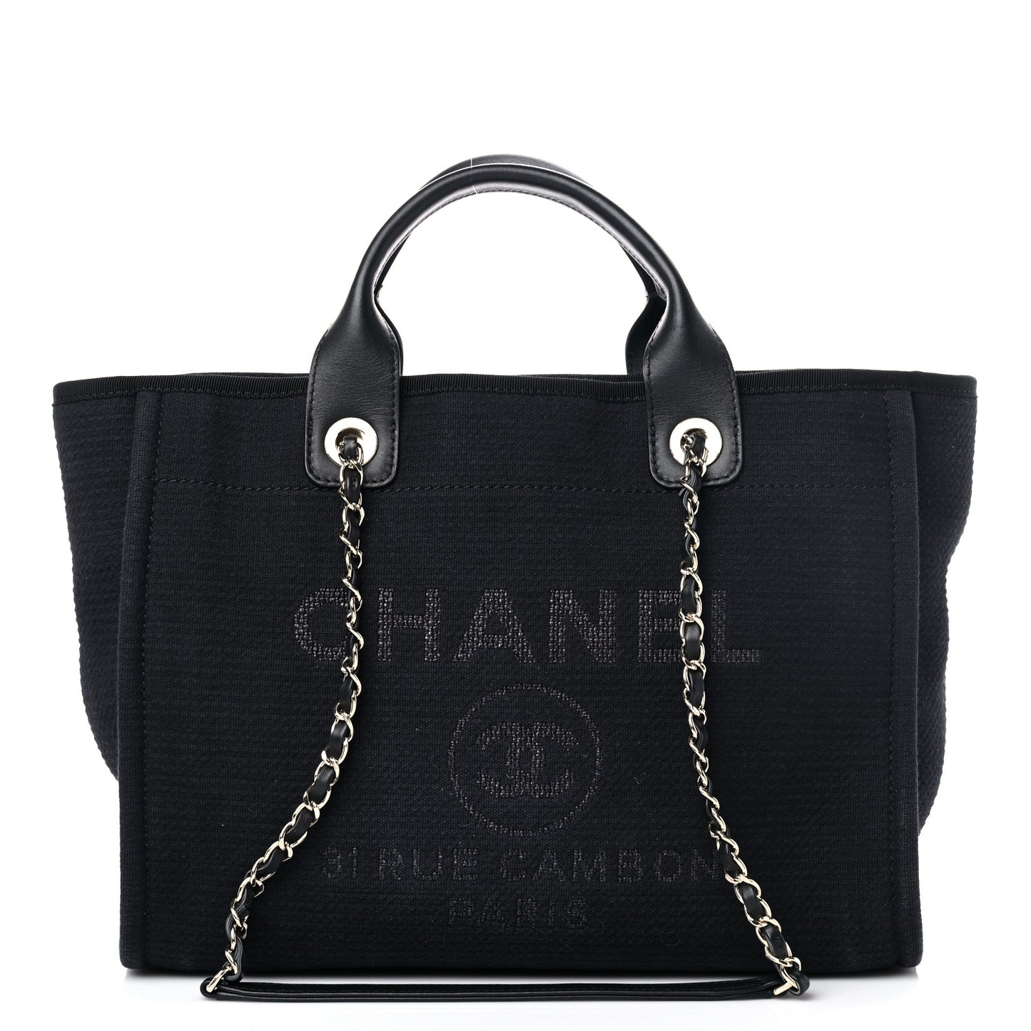 Mixed Fibers Small Deauville Tote Black