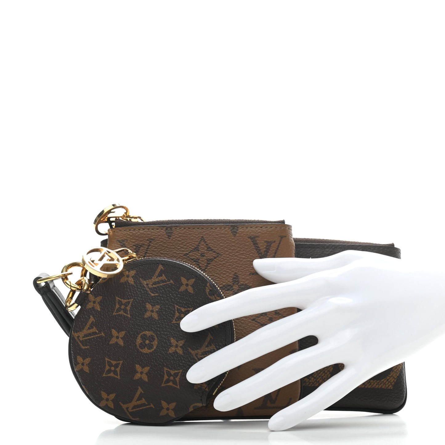 Reverse Monogram Giant Trio Pouch