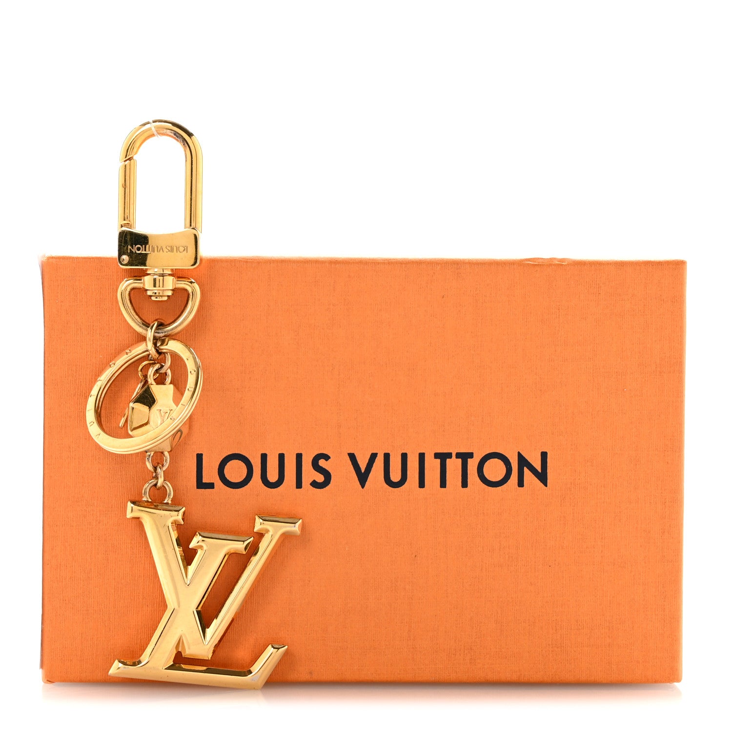 Louis Vuitton LV Facettes Bag Charm Key Holder Gold 5 of 5