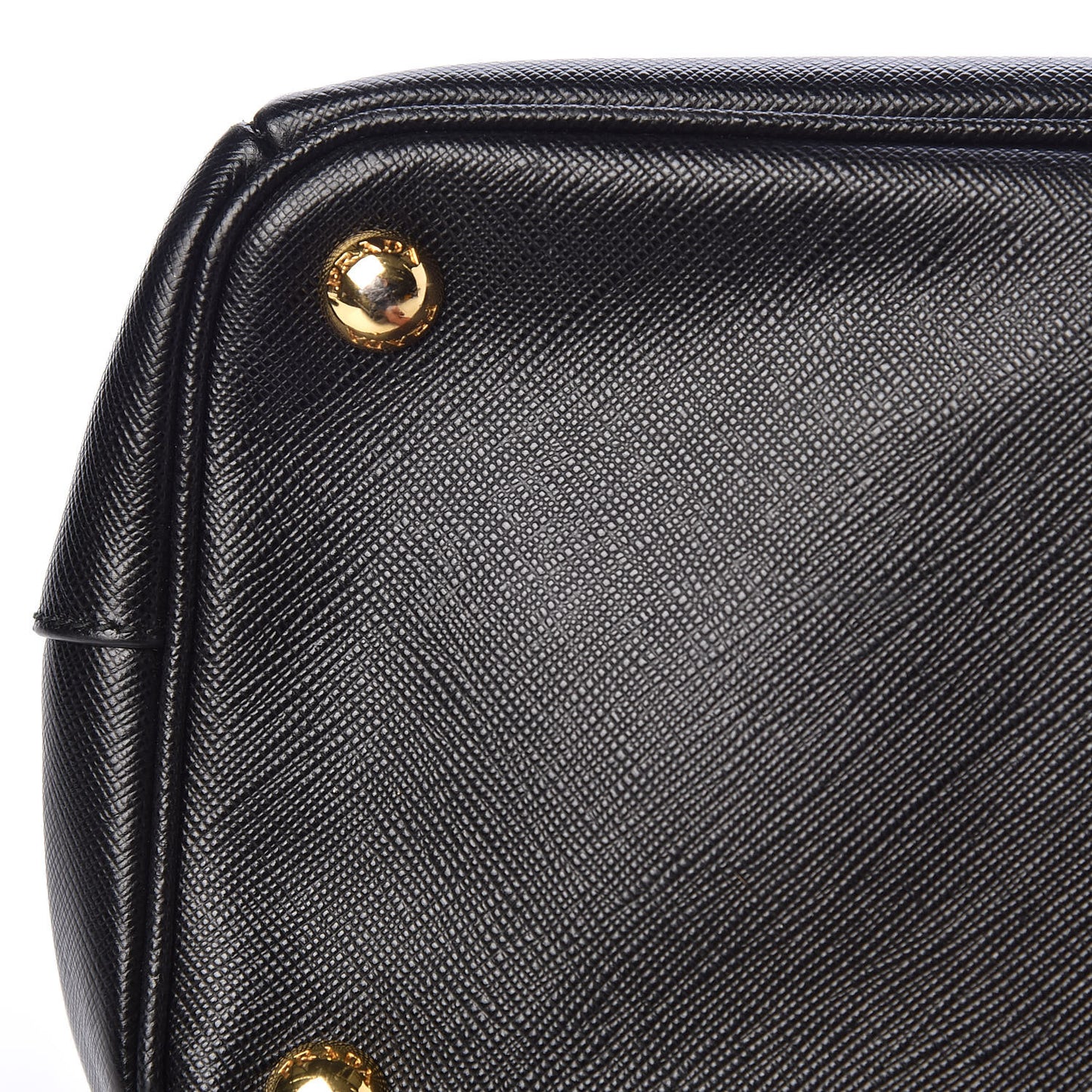 Saffiano Small Galleria Double Zip Tote Black
