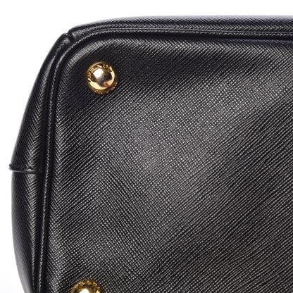 Prada Saffiano Small Galleria Double Zip Tote Black 13 of 15