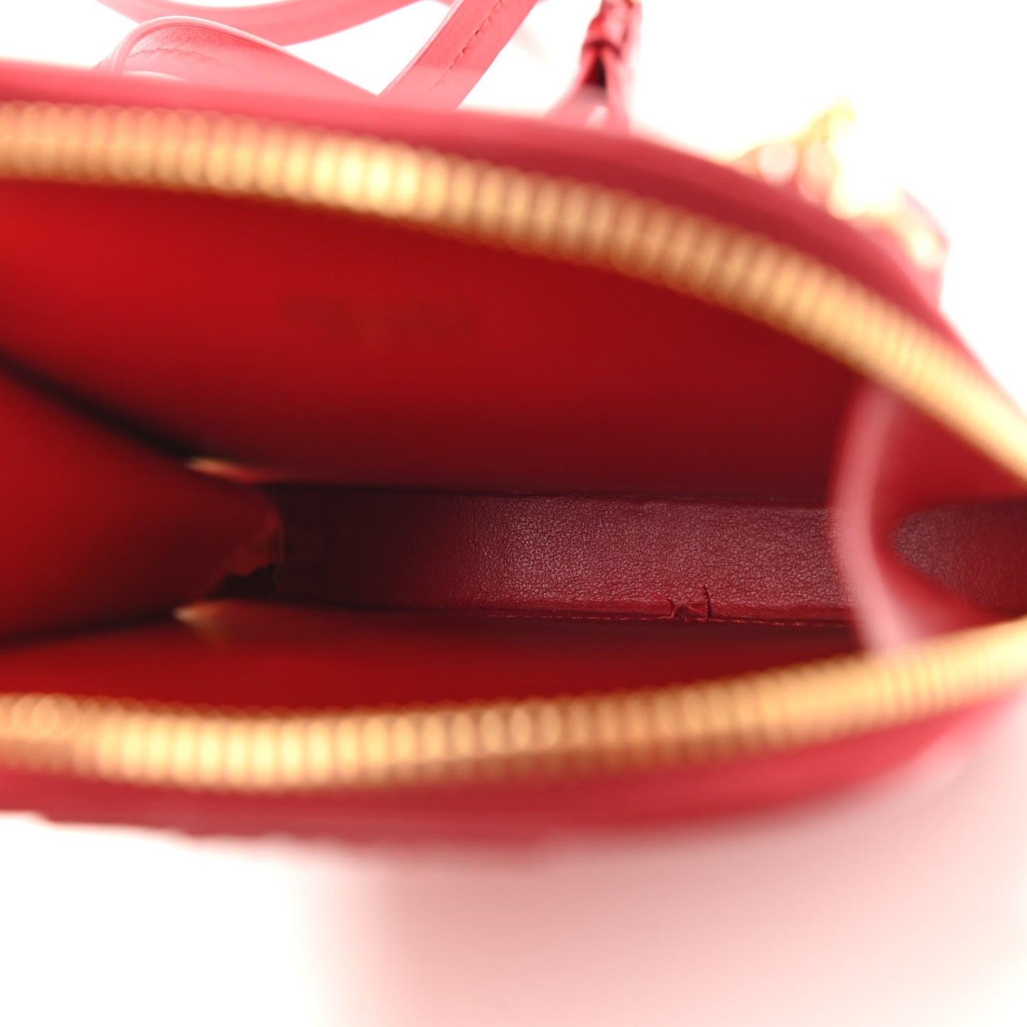 Saffiano Embellished Mini Qixi Crossbody Bag Fuoco