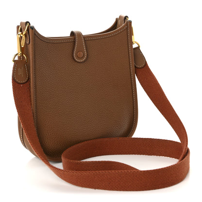 Hermes Taurillon Maurice Amazone Evelyne TPM Gold Cuivre 3 of 10