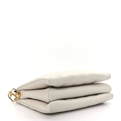 Louis Vuitton Lambskin Embossed Monogram Coussin PM Beige Cream 4 of 9