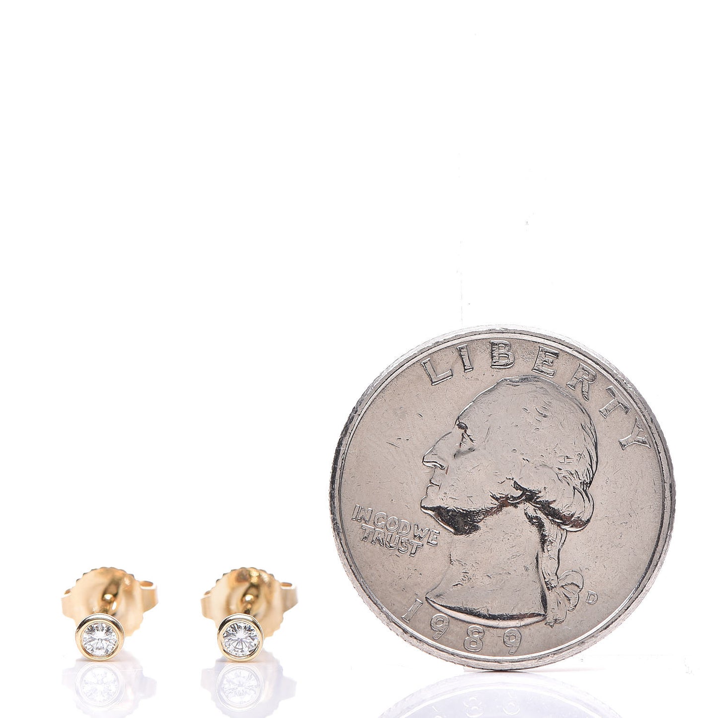 18K Yellow Gold Diamond .10ctw Elsa Peretti Diamonds By The Yard Earrings