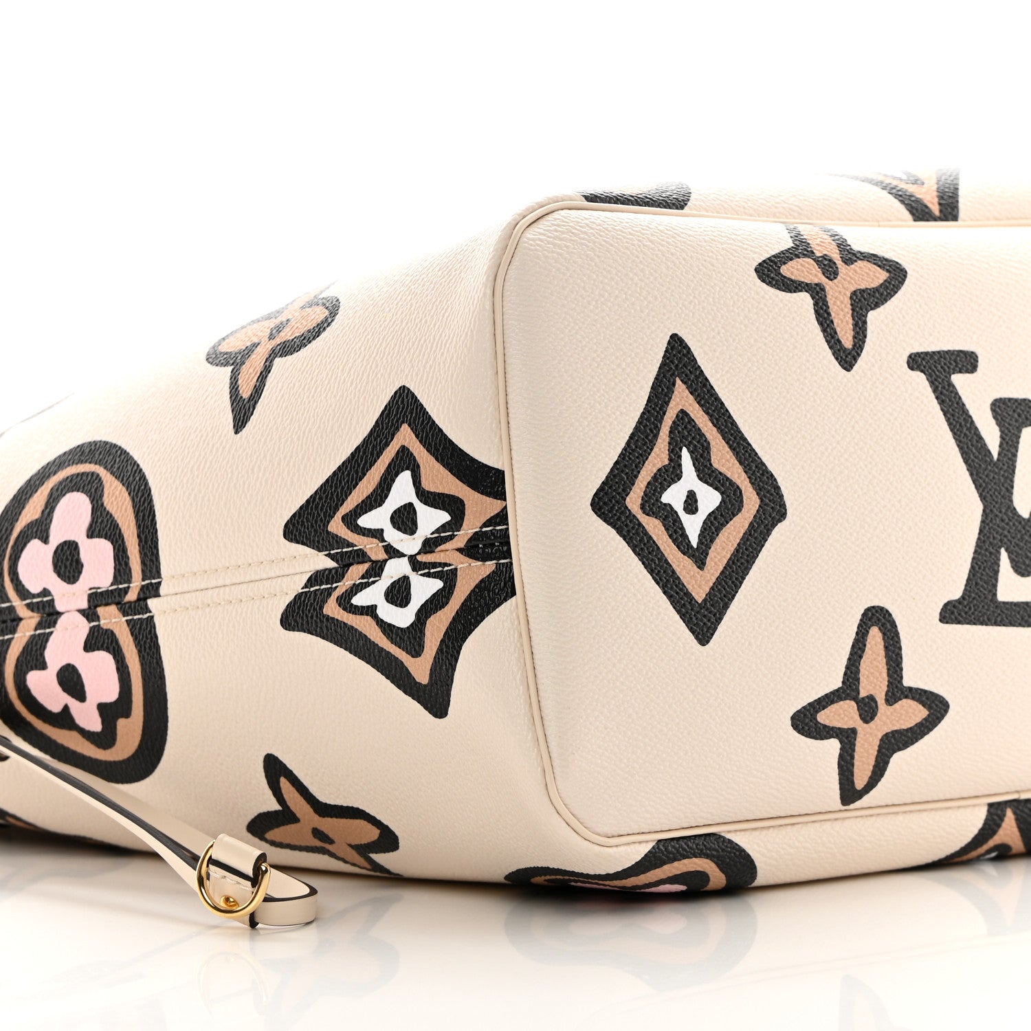 Louis Vuitton Monogram Giant Wild at Heart Neverfull MM Creme 9 of 11