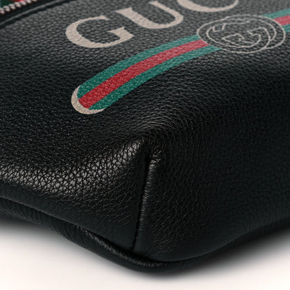 Gucci Grained Calfskin Small Logo Belt Bag Black 9 of 10