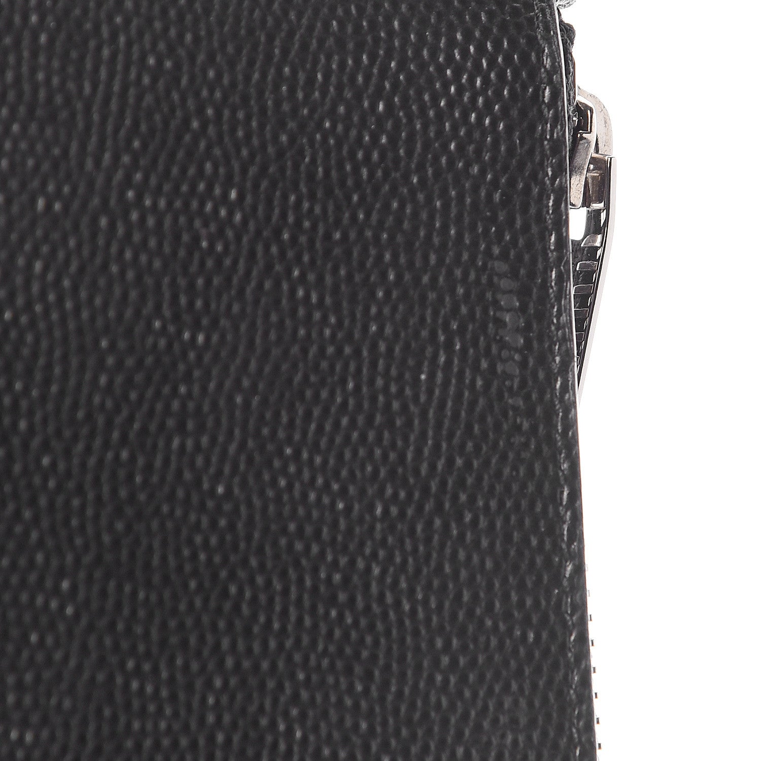 Saint Laurent Grained Calfskin 5 Fragments Zip Pouch Card Holder Black 12 of 14