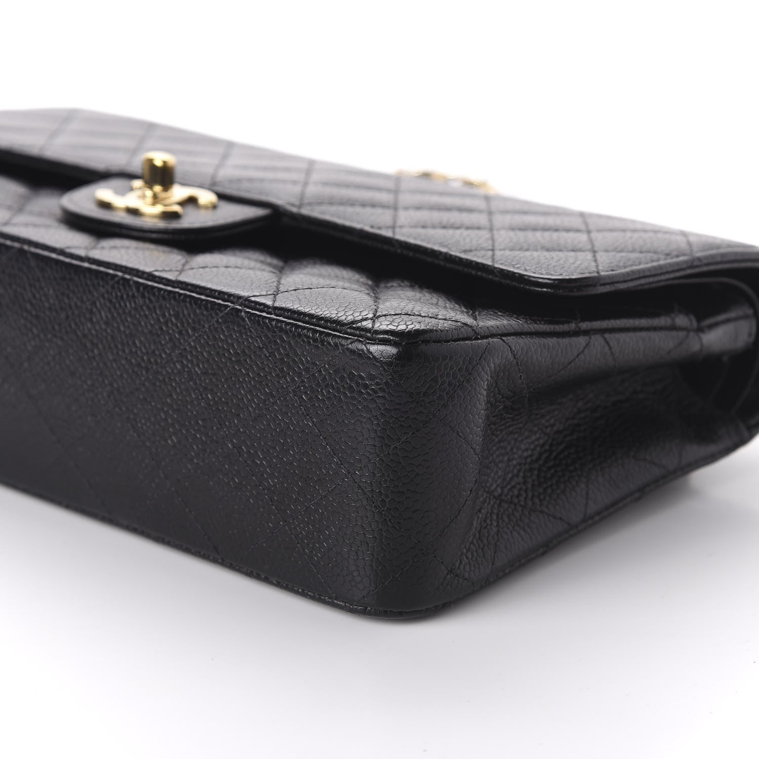 Chanel Caviar Quilted Medium Double Flap Black 7 of 11