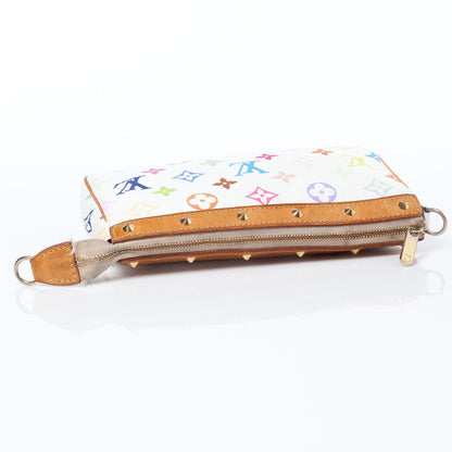 Louis Vuitton Monogram Multicolor Pochette Accessories White 5 of 9