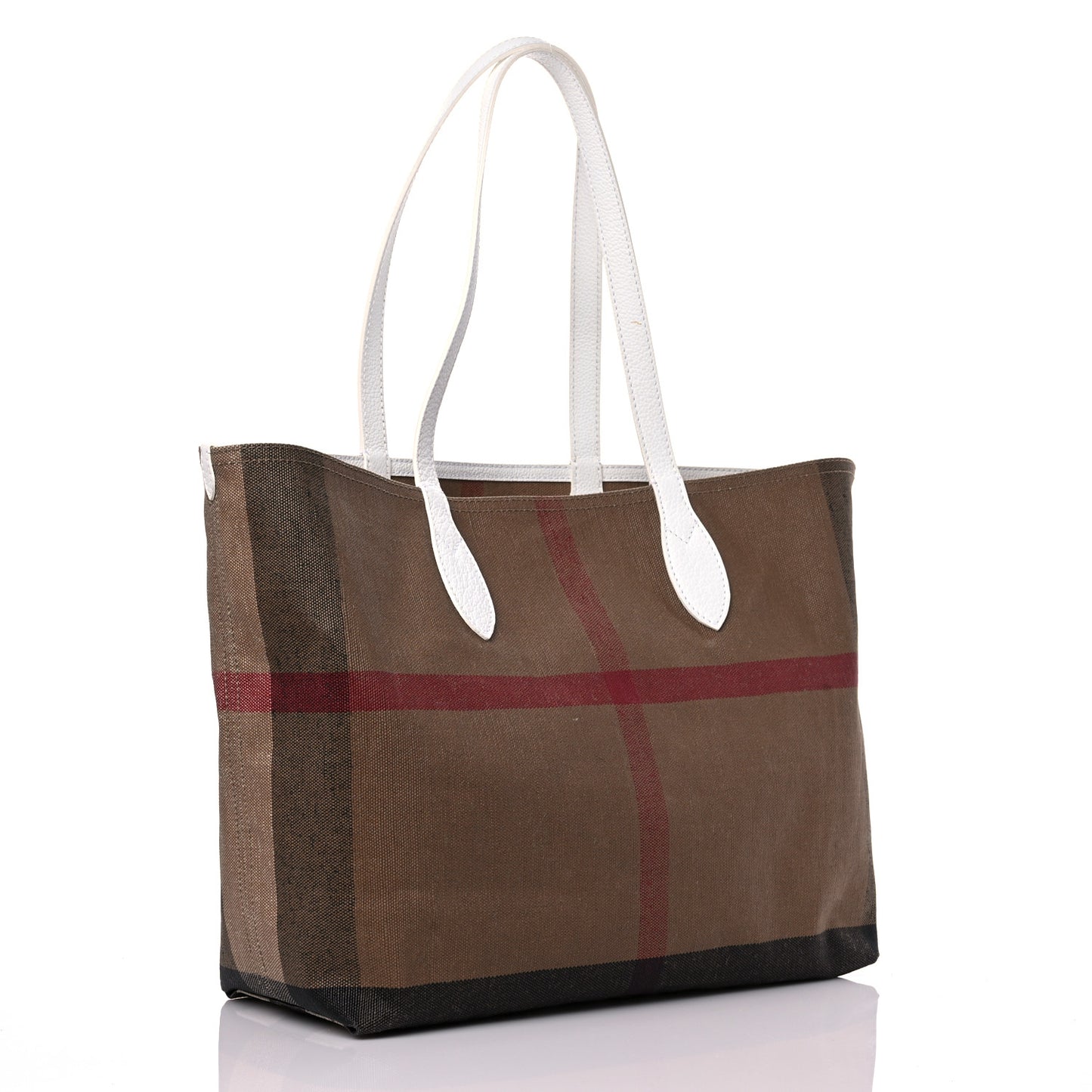 Coated Canvas Medium Reversible Doodle Tote White