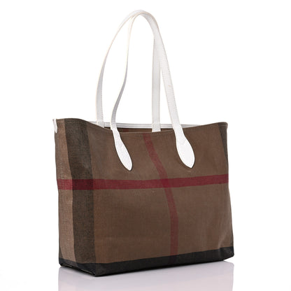 Burberry Coated Canvas Medium Reversible Doodle Tote White 3 of 20