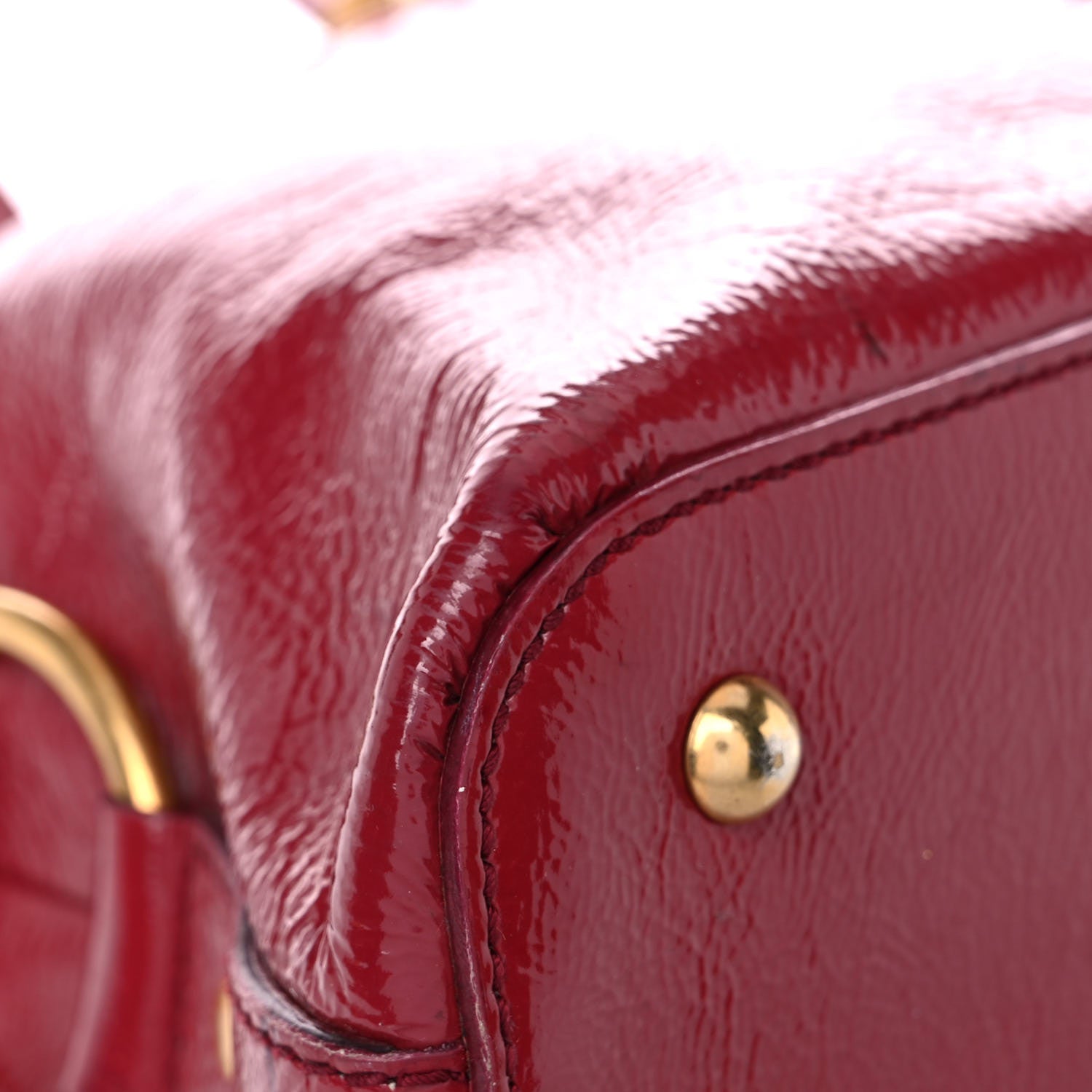 Saint Laurent Patent Calfskin Medium Muse Red 12 of 32