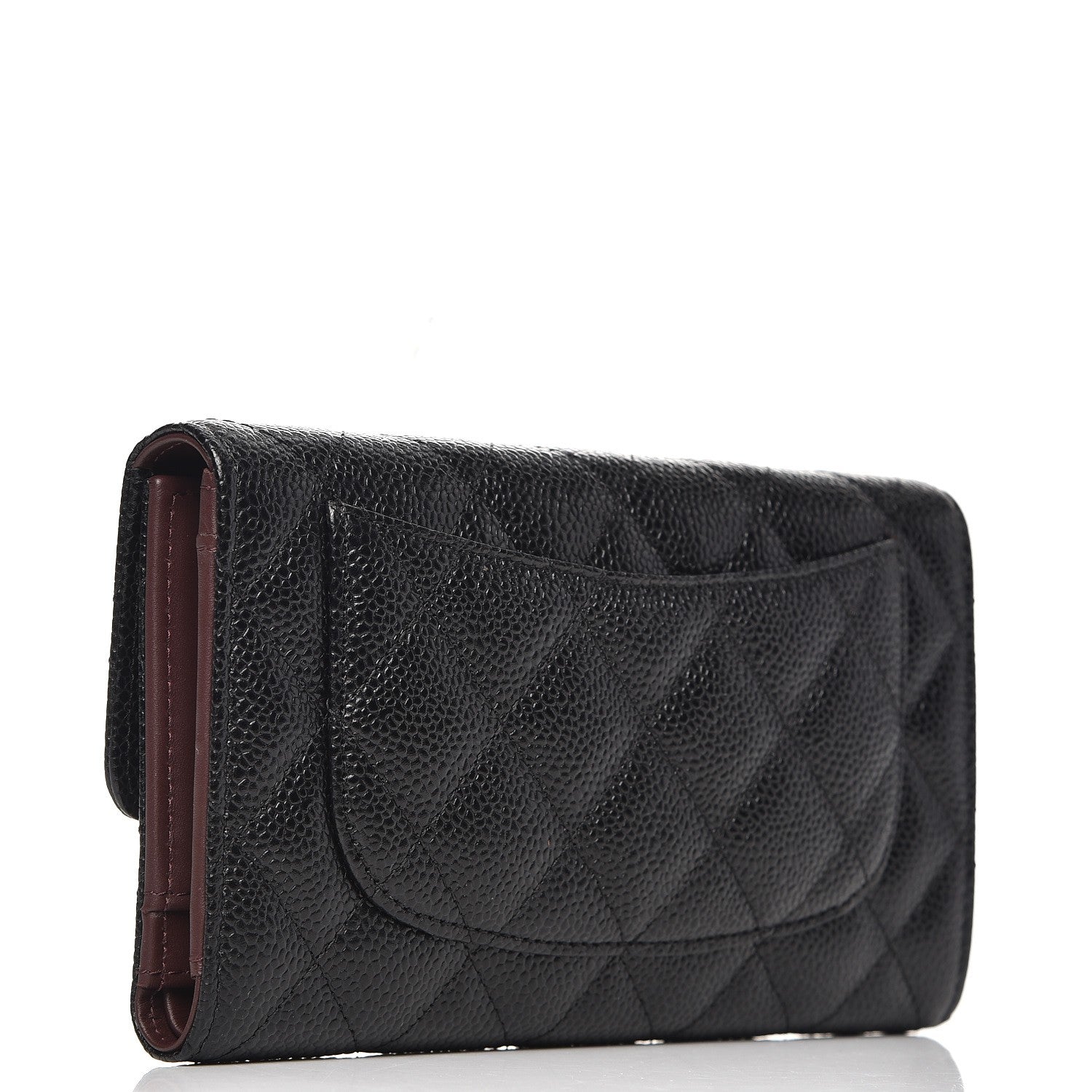 Chanel Caviar Quilted Large Flap Wallet Black 3 of 7