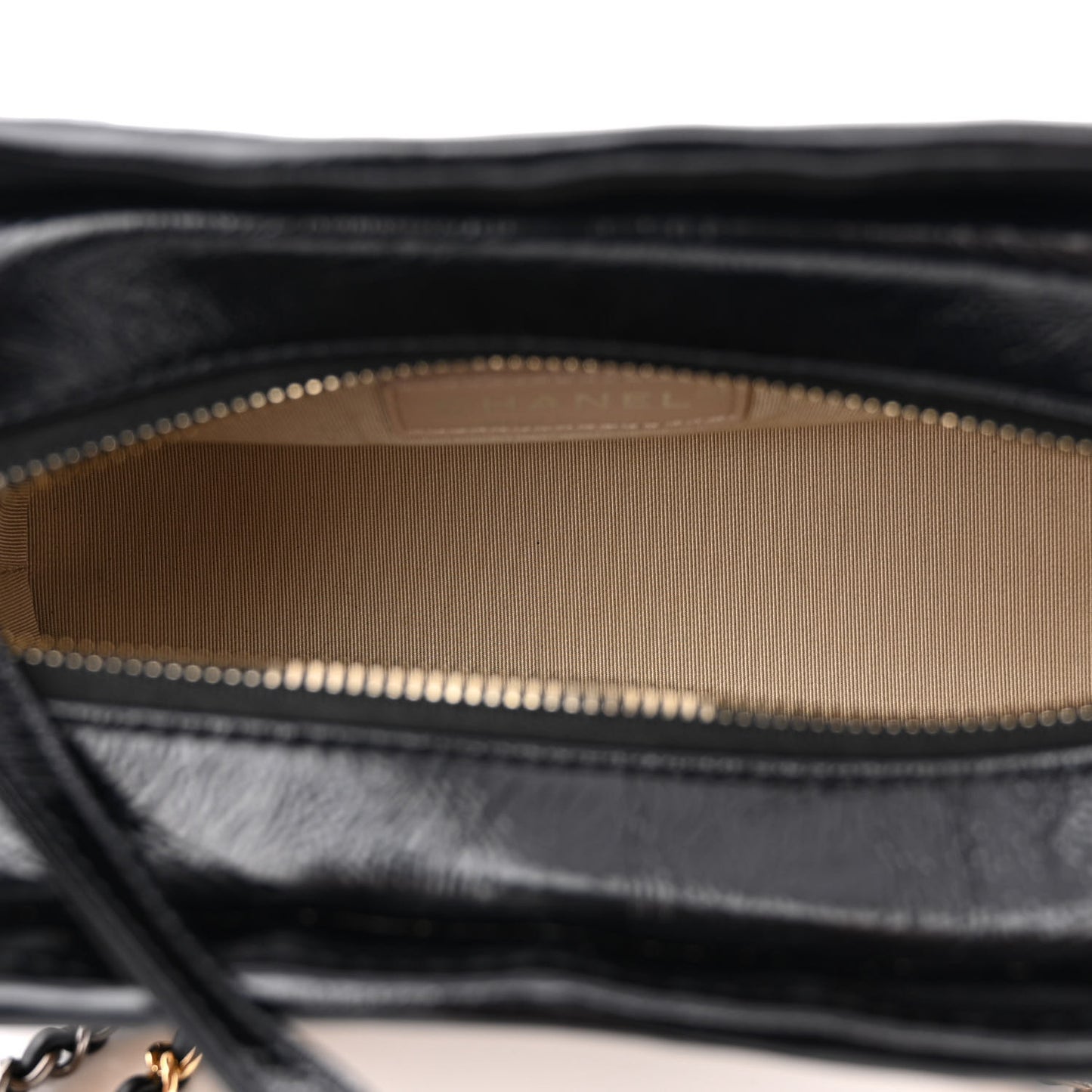 Rattan Calfskin Small Gabrielle Hobo Beige Black