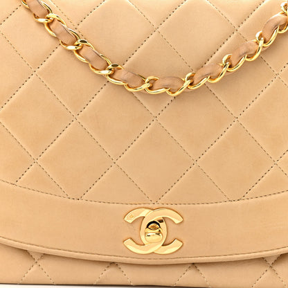 Chanel Lambskin Quilted Medium Single Flap Beige 7 of 12
