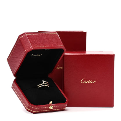 Cartier 18K Yellow Gold Diamond Double Juste Un Clou Ring 55 7.25 5 of 5