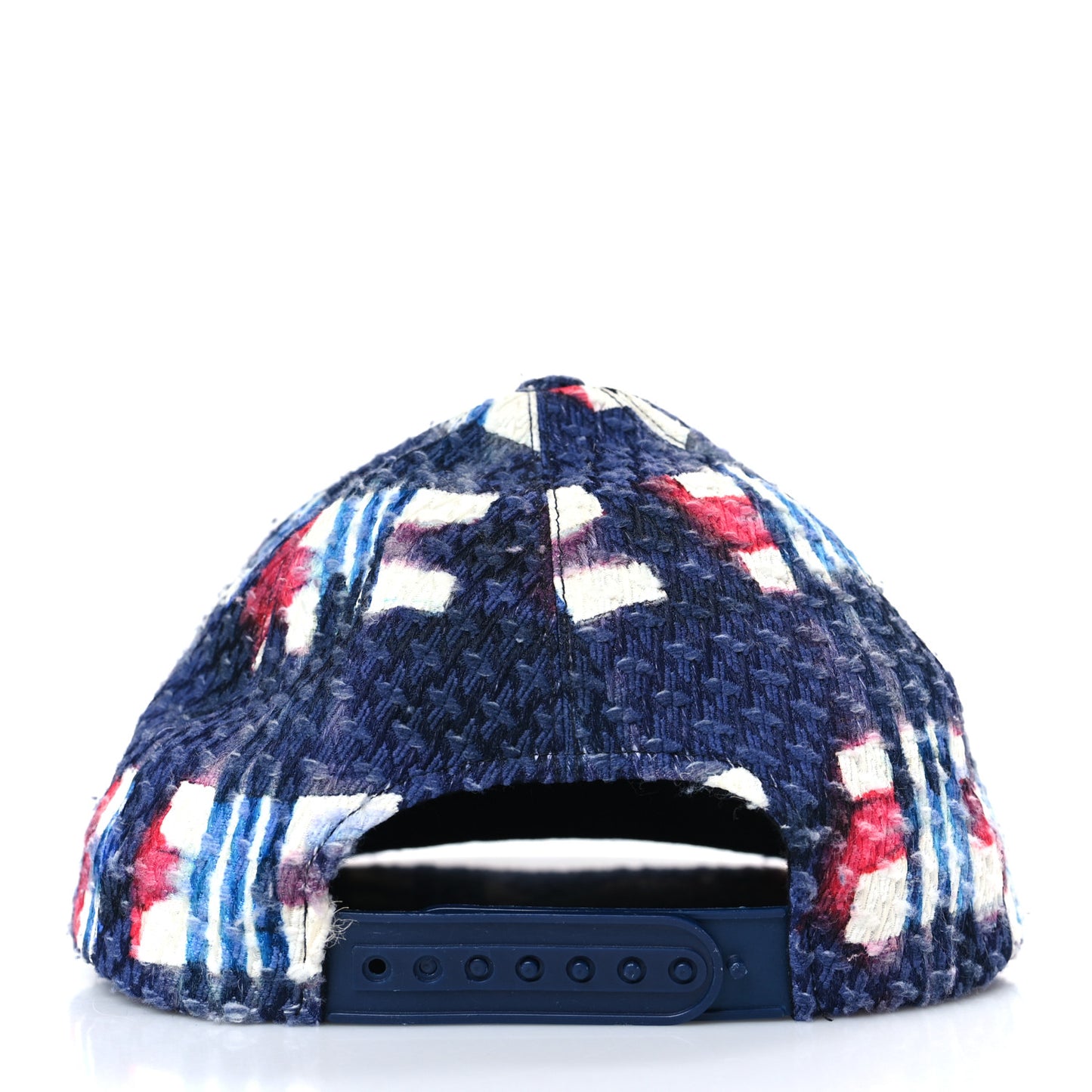Tweed Printed Airline CC Cap Hat Red White Blue
