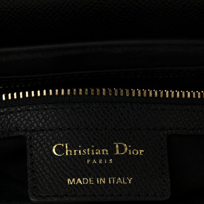 Christian Dior Grained Calfskin Saddle Bag Black 6 of 10