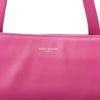 Saint Laurent Calfskin Suede Reversible East West Shopper Tote Fuchsia 21 of 21