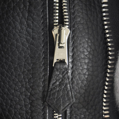 Hermes Taurillon Clemence Trim II 31cm Hobo Black 8 of 10