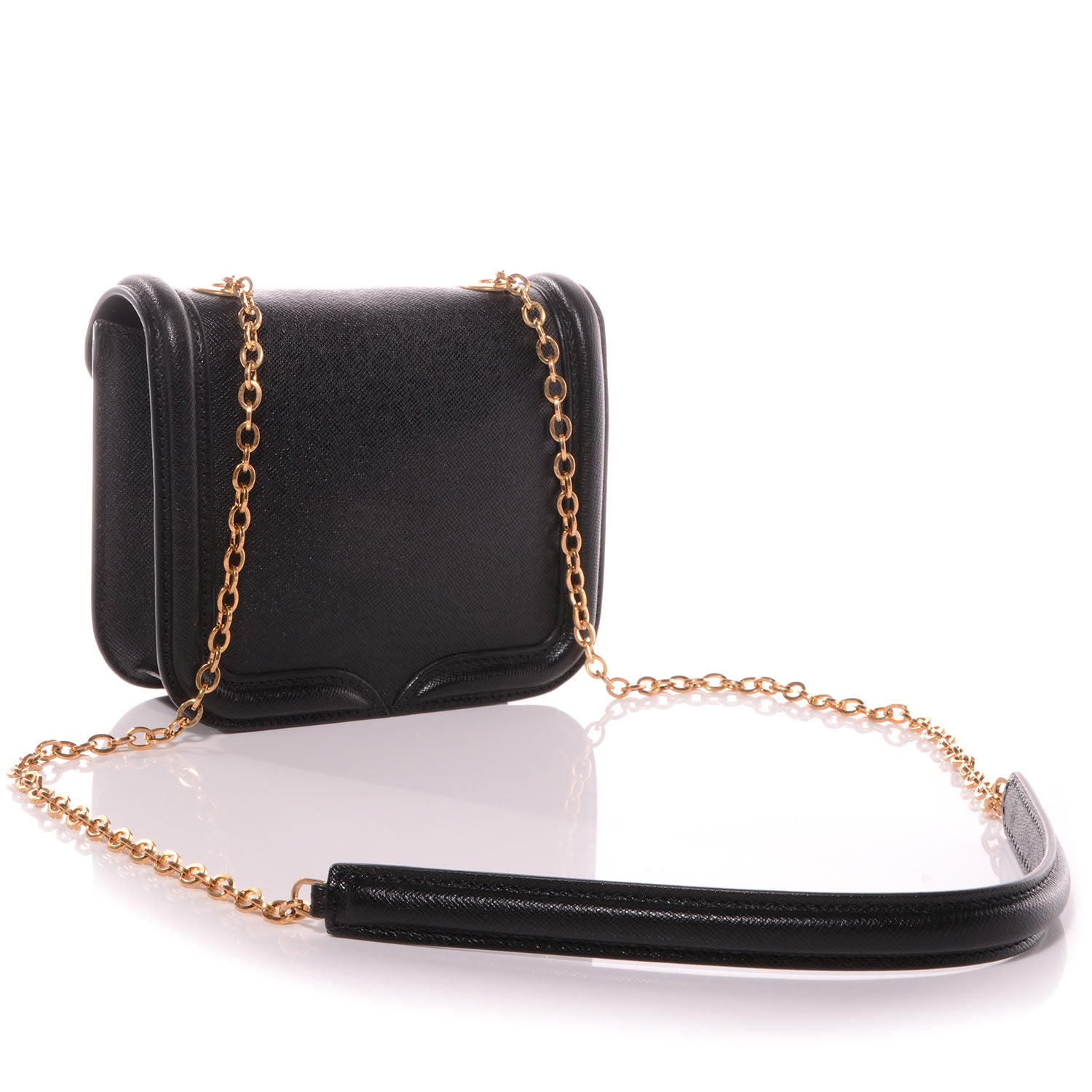 Alexander McQueen Grain Calfskin Mini Heroine Satchel Black 3 of 10