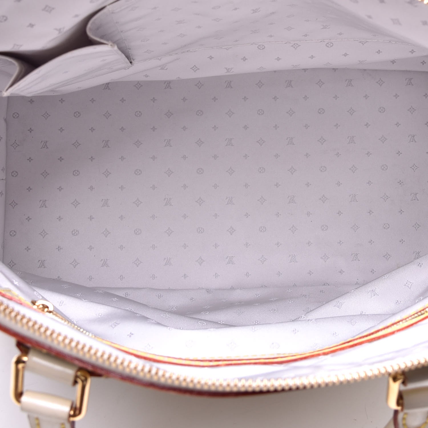 Louis Vuitton Suhali Lockit MM White 5 of 9