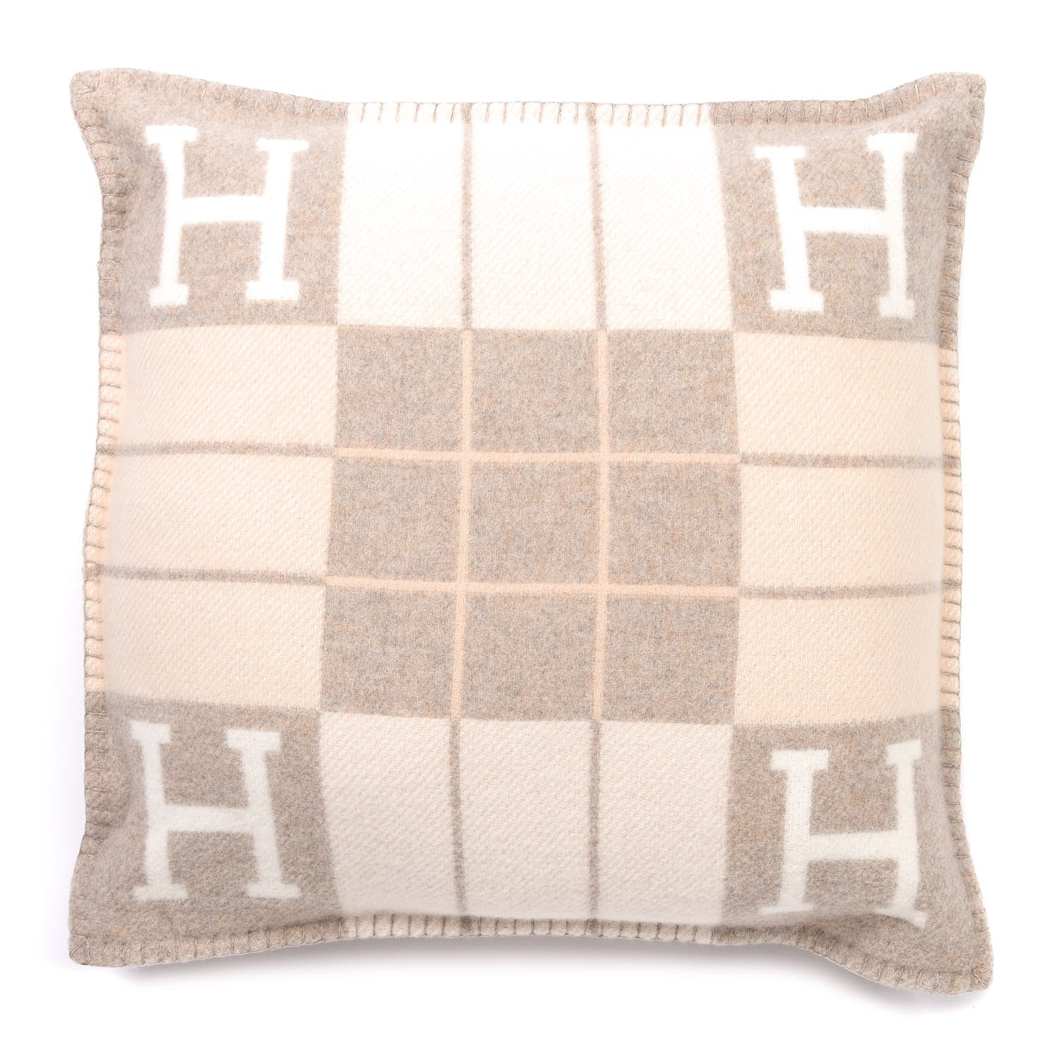 Hermes Wool Cashmere Avalon III Pillow PM Coco Camomille 1 of 6