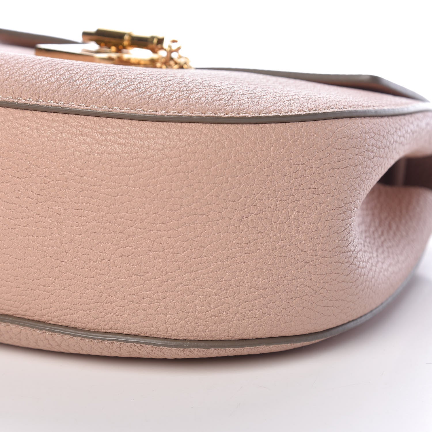 Chloe Grained Lambskin Drew Shoulder Bag Cement Pink 14 of 15