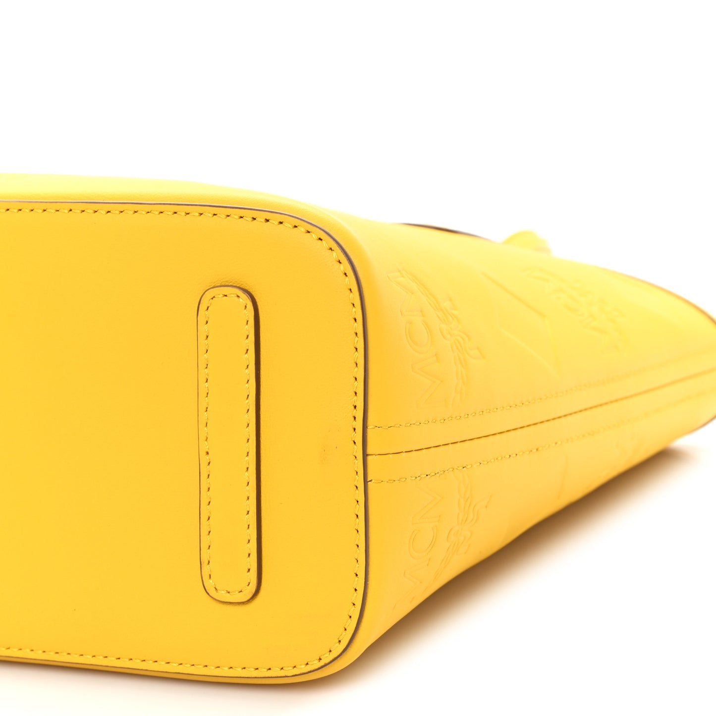 Calfskin Maxi Monogram Mini Liz Tote Old Gold