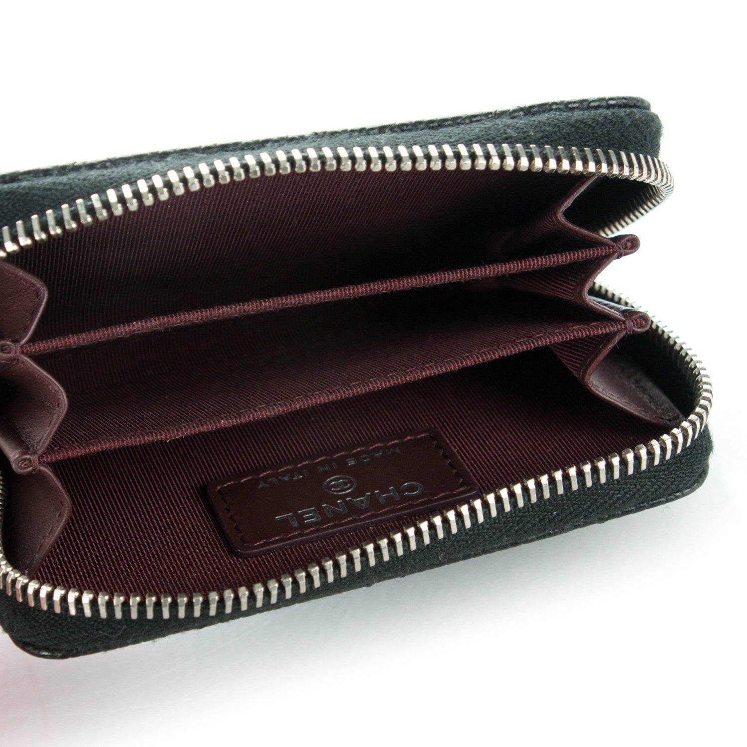Chanel Caviar Quilted Zip Coin Purse Black 5 of 7