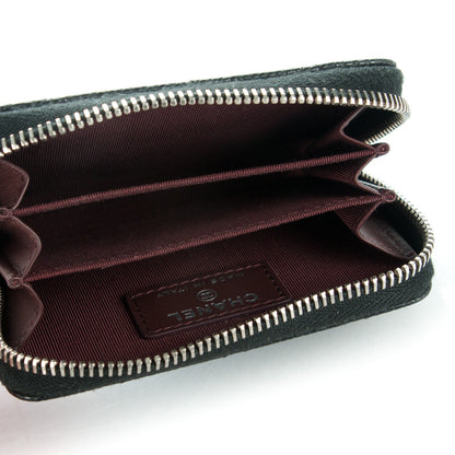 Chanel Caviar Quilted Zip Coin Purse Black 5 of 7