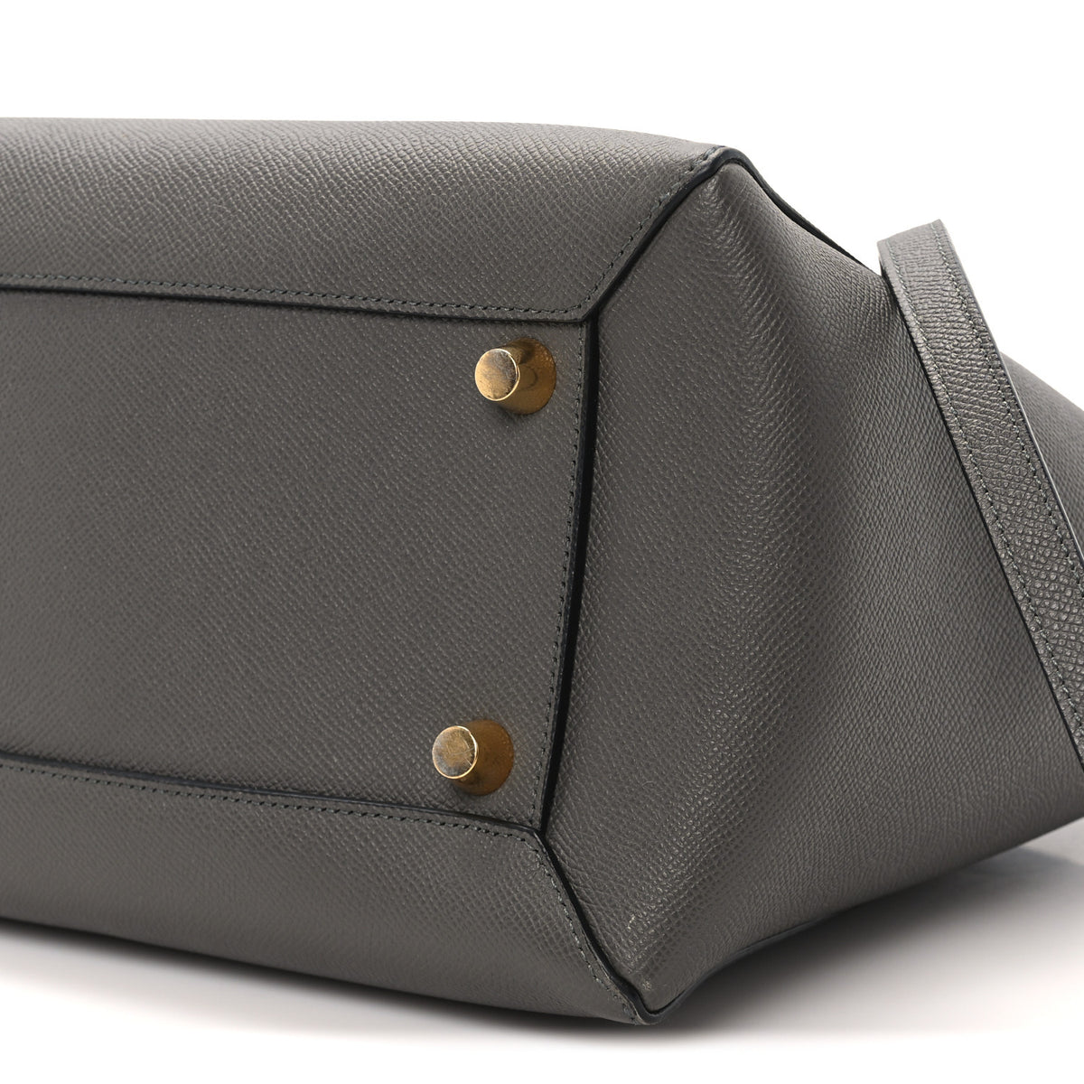 Celine Grained Calfskin Mini Belt Bag Grey 10 of 10